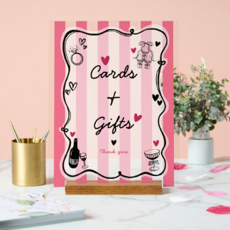 Tablette de Fête des mariées à main levée chic