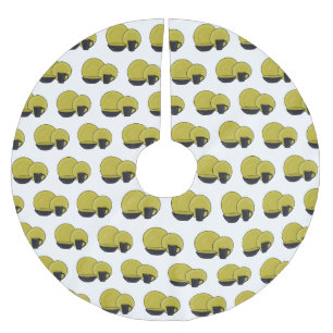 Tableware set cartoon illustration brushed polyester tree skirt