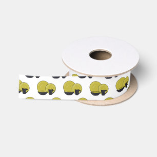 Tableware set cartoon illustration satin ribbon