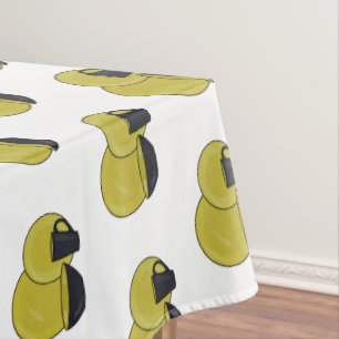 Tableware set cartoon illustration tablecloth