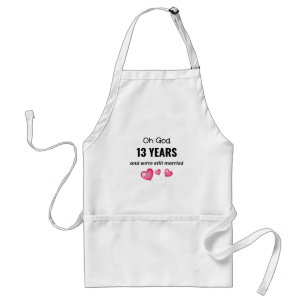 Tablier 13e anniversaire de Mariage Drôle cadeau pour lui 