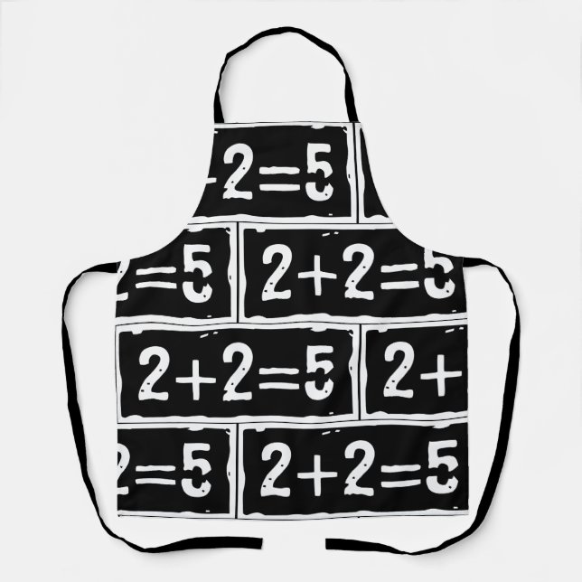 Tablier 2 plus 2 égale 5 (Recto)