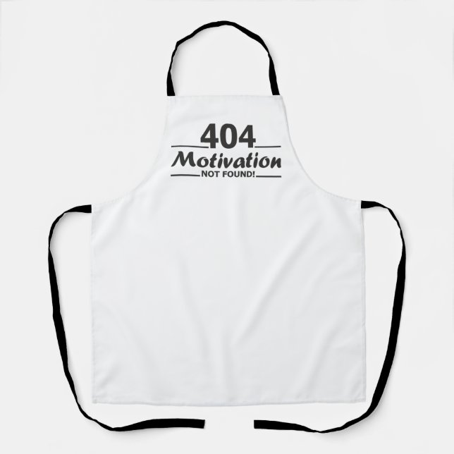 Tablier 404. Motivation introuvable! (Recto)