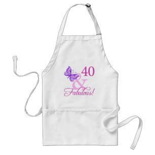 Tablier 40 Et Cadeaux Fabuleux D'Anniversaire (Plum)