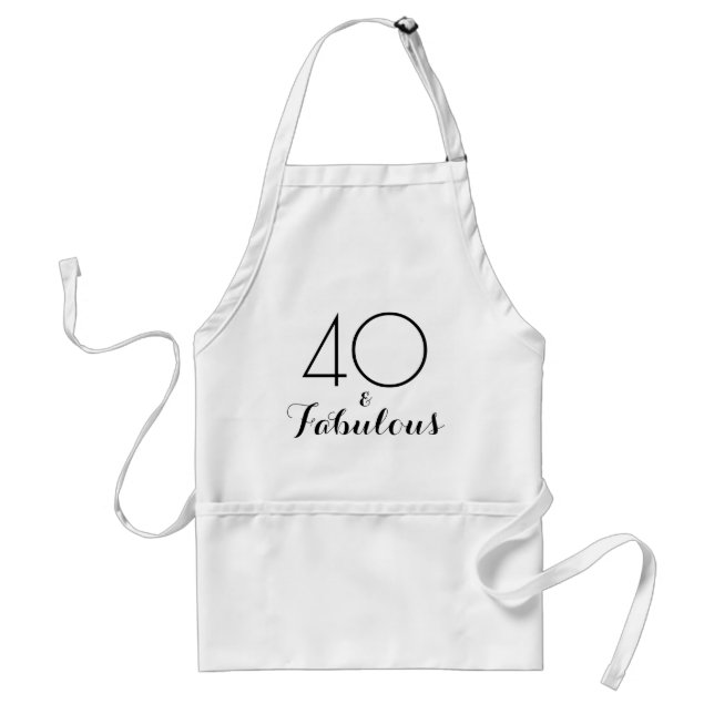 Tablier 40 et fabuleuse typographie noire (Devant)