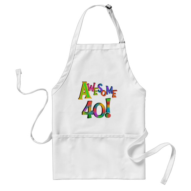 Tablier 40 T-shirts et cadeaux impressionnants (Devant)