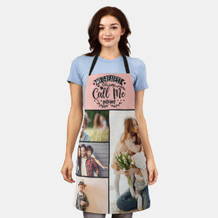 Tablier 4 famille photo collage maman gardien mère jour