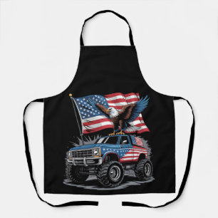 Tablier 4 juillet camion monstre aigle patriotique américa