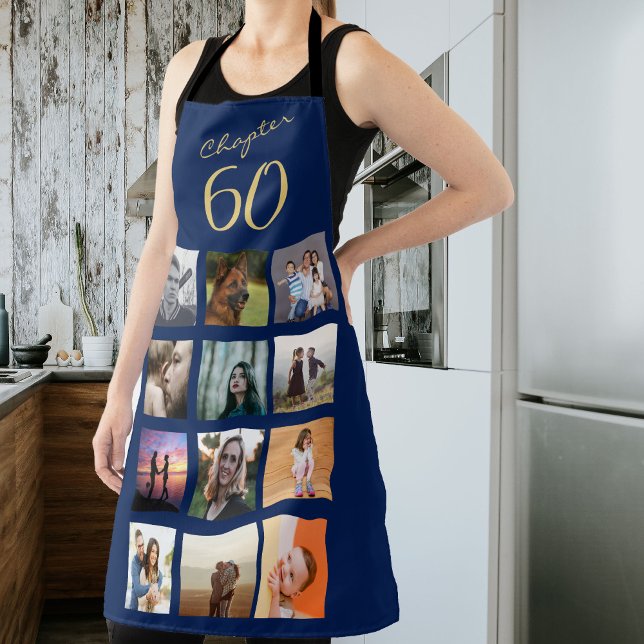 Tablier 60e anniversaire Blue Gold (Créateur téléchargé)