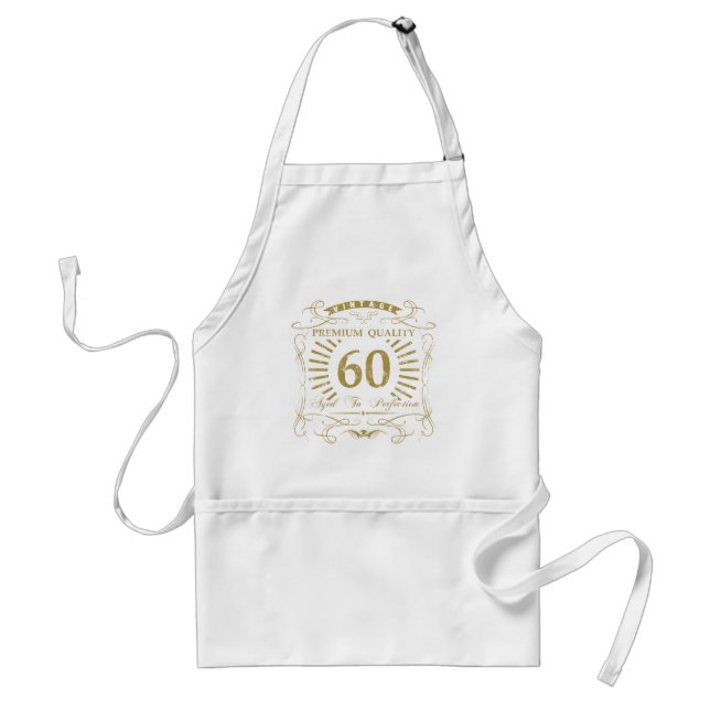Tablier 60e anniversaire Gag cadeau (Devant)
