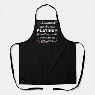 Tablier 60ème anniversaire du Mariage I - Diamond Funny Co