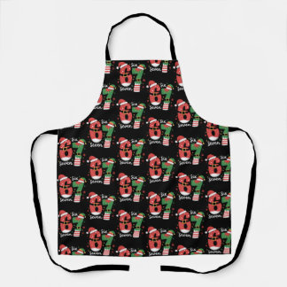 Tablier 67 Meme Six Seven Elf Christmas Santa Hat