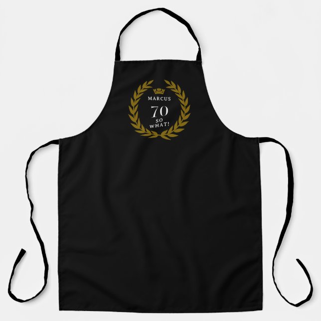 Tablier 70 Alors, quel drôle Laurel Wreath Crown 70e anniv (Recto)