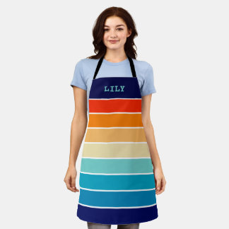 Tablier 70s Rainbow Stripes