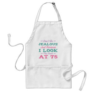 Tablier 75e anniversaire pour les femmes