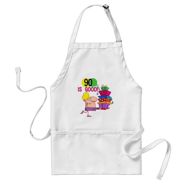 Tablier 90 est de bons T-shirts et cadeaux d'anniversaire (Devant)