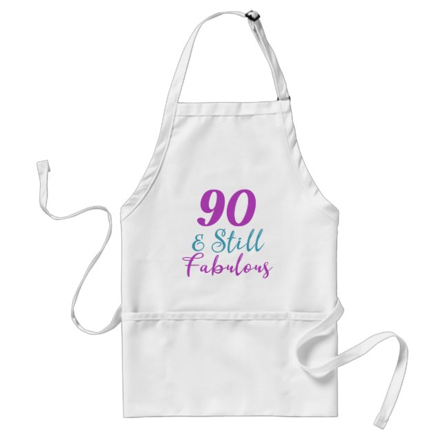 Tablier 90e anniversaire Toujours fabuleux (Devant)