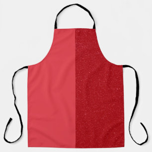 Tablier à chef rouge tomate à double écran - perso