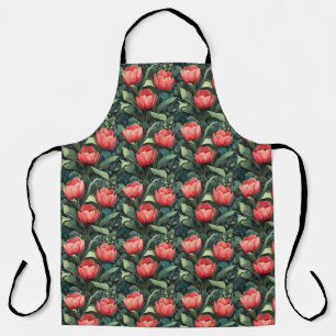 Tablier à fleurs Tulipes Cuisine florale Apron