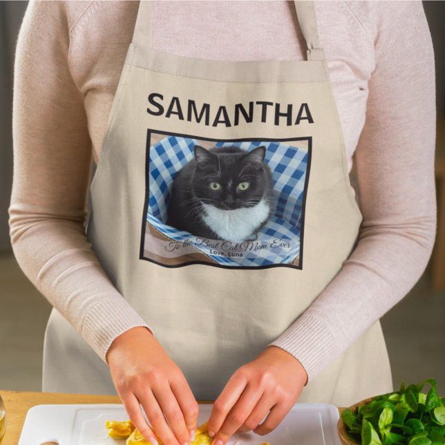 Tablier À la meilleure maman de chat jamais personnalisé p (Créateur téléchargé)