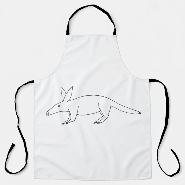 Tablier Aardvark Apron mal dessiné (Recto)