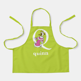 Tablier ABC du Dr Seuss : Lettre Q - Blanc   Ajouter Votre
