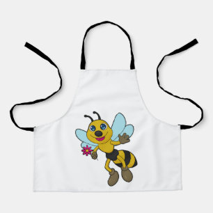 Tablier Abeille avec fleur