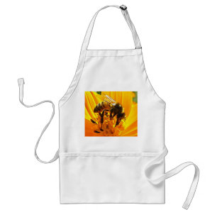 Tablier Abeille sur une fleur