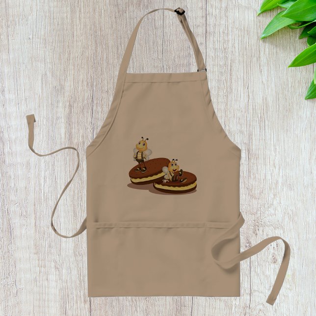 Tablier Abeilles Sur Deux Biscuits Apron (Créateur téléchargé)