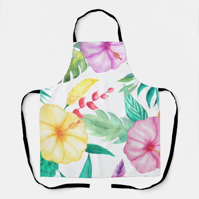 Tablier Abstract tropical (Recto)