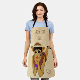 Tablier Abstrait Beach Design ajouter du texte, Apron