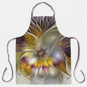 Tablier Abstrait Imaginaire coloré Fleur moderne Fractal