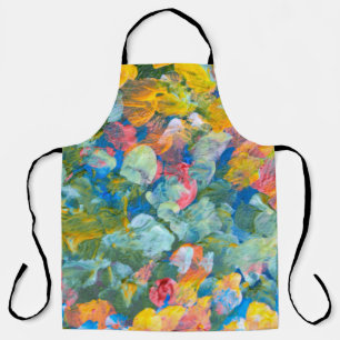 Tablier Abstraite brosse de frottement de point acrylique 