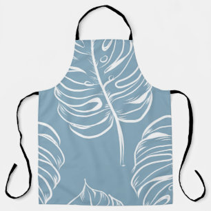 Tablier Abstraite Feuille Tropicale : Verdure transparente