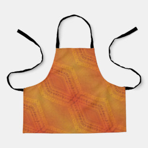 Tablier Acceptation Motif de Shibori rouge orange jaune