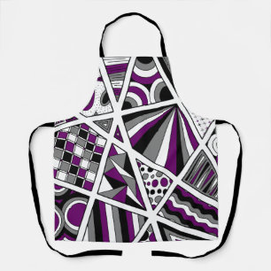 Tablier Ace Asexuel Pride Zen Doodle