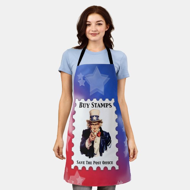 Tablier Acheter Des Timbres Enregistrer Le Bureau De Poste (Porté)