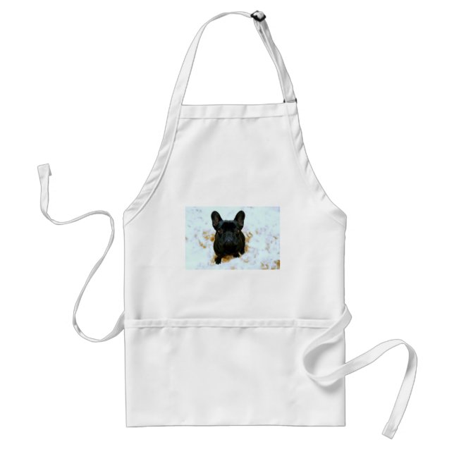 Tablier Adorable Chien-Chien-Putain Français Chien-botte ! (Devant)