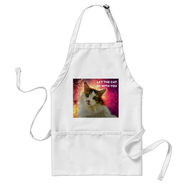 Tablier Adorable Cute Calico Chat (Devant)