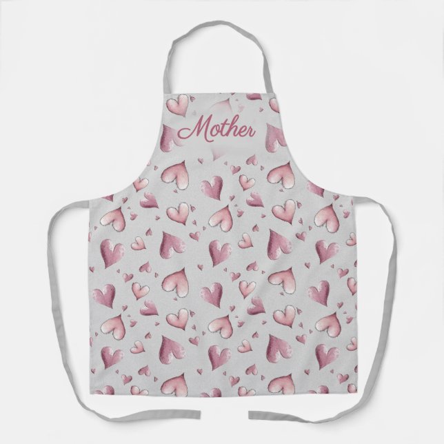 Tablier Adorable Hearts Pattern Apron (Recto)