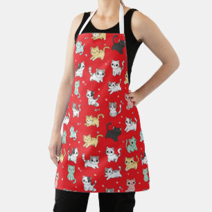 Tablier Adorable Kawaii Chats Motif Apron