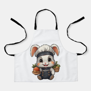 Tablier Adorable Lapin Chef Avec Légumes