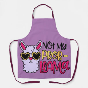 Tablier Adorables Love Love Not My Probllama Purple
