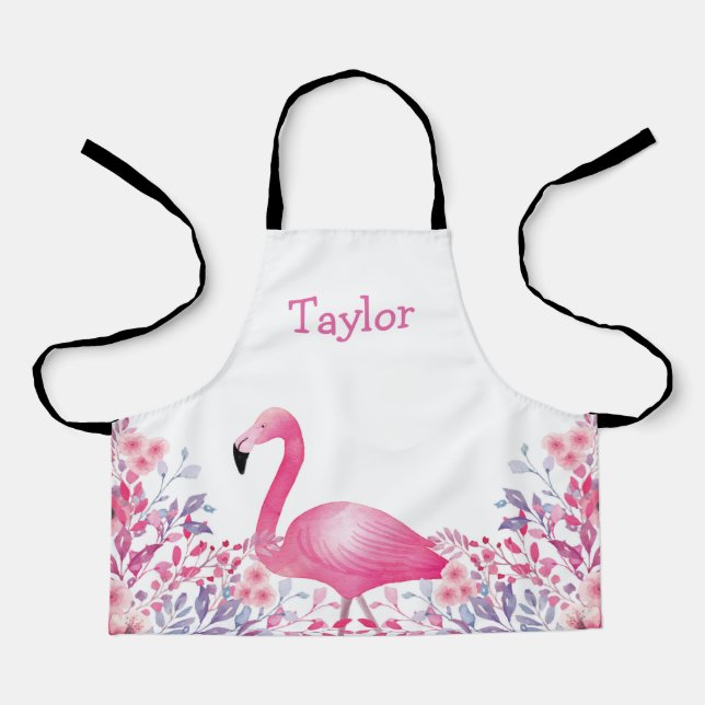 Tablier Aéron pour enfants d'oiseaux personnalisés (Recto)