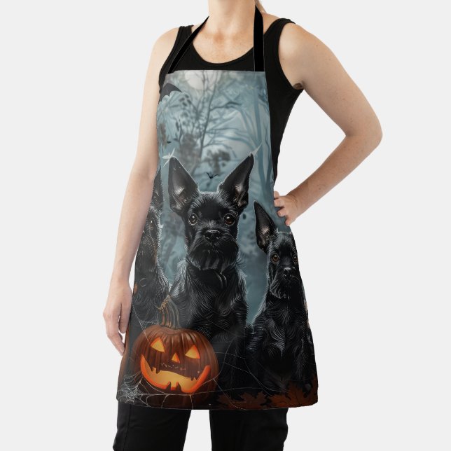 Tablier Affenpinscher Halloween nuit chien délice (Insitu)
