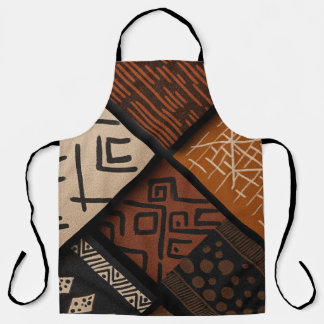 Tablier African culture designs on diagonal shapes