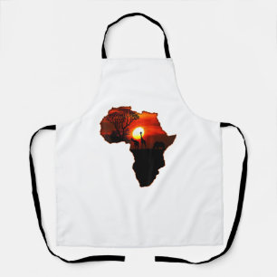 Tablier Afrique T Carte Chemise De L'Afrique Le Soleil Sud