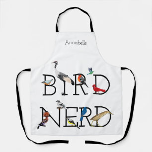 Tablier Agrément Nerd d'oiseaux trois