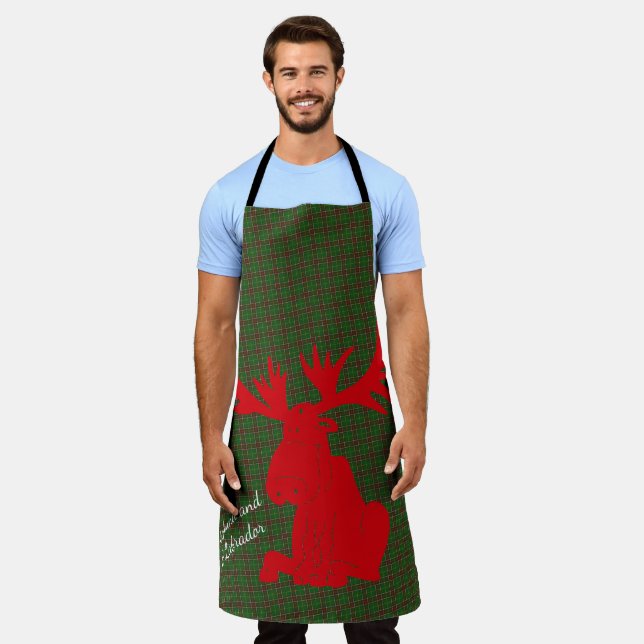 Tablier Ai moi Moose By Newfoundland cutshirt cute NFLD (Porté)