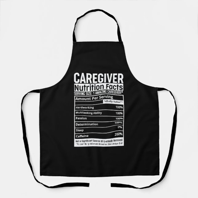 Tablier Aide-soignant Faits nutritionnels Appréciation Aid (Recto)